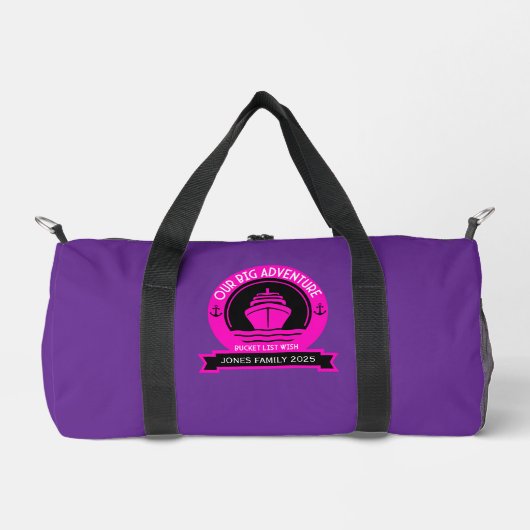 Kreuzfahrt der Schaufelliste Duffle Bag (Vorderseite)