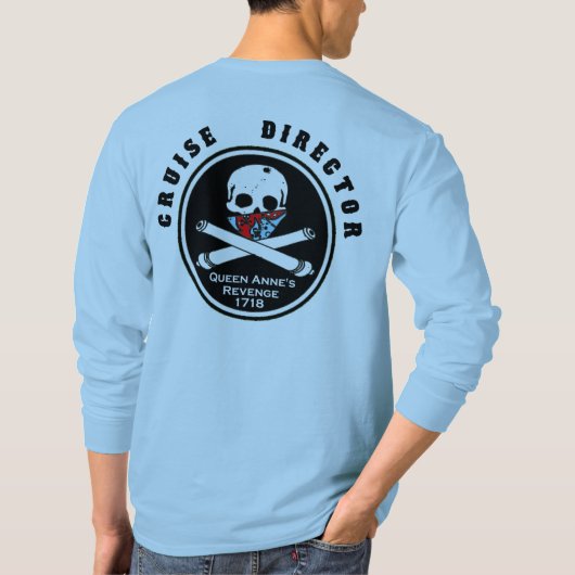 Kreuzfahrt-Direktor QAR (Lite-Farben) T-Shirt (Rückseite)