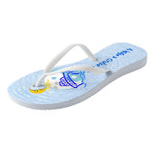 Kreuzfahrt drehen Reinfall-erwachsene dünne Bügel Badesandalen (Schrägansicht)