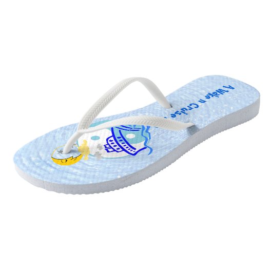 Kreuzfahrt drehen Reinfall-erwachsene dünne Bügel Badesandalen (Schrägansicht)