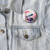 Kreuzfahrt durch Cherry Blossom Landschaft Button (Beispiel)