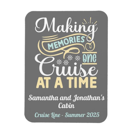 Kreuzfahrt Erinnerungen Türmarker machen Magnet (Vertikal)