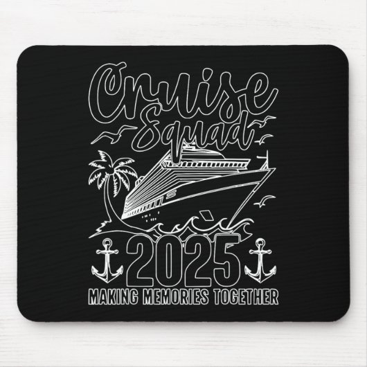 Kreuzfahrt Essentials 2025 Geburtstags-Kreuzfahrt- Mousepad (Vorne)