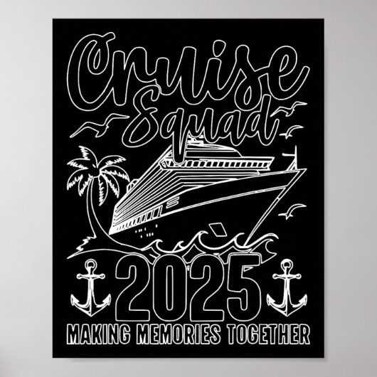 Kreuzfahrt Essentials 2025 Geburtstags-Kreuzfahrt- Poster (Vorne)