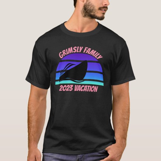 Kreuzfahrt Familienurlaub T-Shirt (Vorderseite)