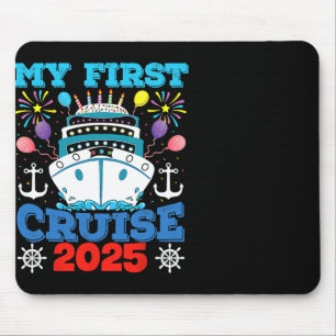 Kreuzfahrt Familienurlaub T-Shirt Schiff Ankerplat Mousepad