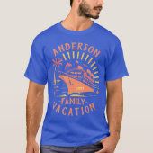 Kreuzfahrt für Familien | Personalisiert V1 T-Shirt (Vorderseite)