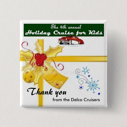 KREUZFAHRT FÜR KINDERknopf Button (Vorderseite)