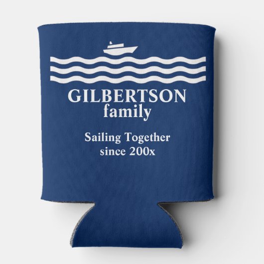 Kreuzfahrt für Segelschiffe Dosenkühler (Rückseite)