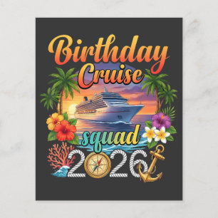 Kreuzfahrt Geburtstagsfeier Urlaub Flyer