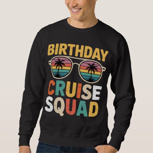 Kreuzfahrt-Geburtstagsgruppe Sweatshirt (Vorderseite)
