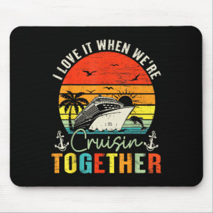 Kreuzfahrt-Gruppe 2025 Outfits Freunde Familie Paa Mousepad