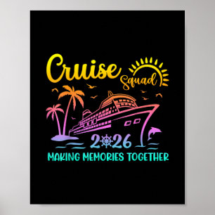 Kreuzfahrt-Gruppe 2026 Familie Freunde Urlaub pass Poster