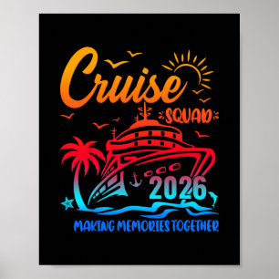 Kreuzfahrt-Gruppe 2026 Familie Freunde Urlaub pass Poster