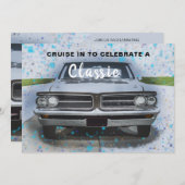 Kreuzfahrt im klassischen Auto Einladung zum Gebur (Vorne/Hinten)