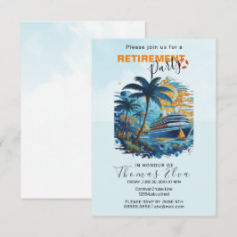 Kreuzfahrt in das Party der Pensionierung, Kreuzfa Einladung