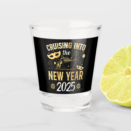 Kreuzfahrt in die Kreuzfahrt 2025 Schnapsglas (Vorderseite)