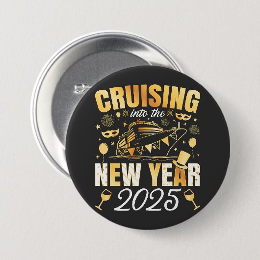 Kreuzfahrt in die Neujahrskreuzfahrt 2025 Button (Vorne & Hinten)