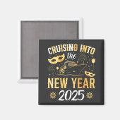 Kreuzfahrt in die Neujahrsreise 2025 Platz Magnet (Vorderseite/Rückseite)