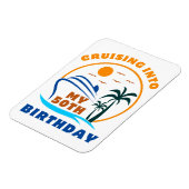 Kreuzfahrt in mein 50. Geburtstagsboot Magnet (Linke Seite)