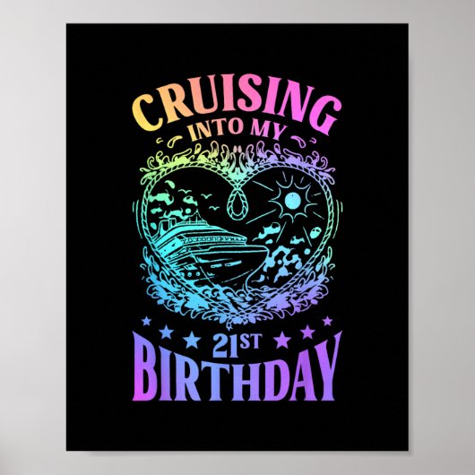 Kreuzfahrt in meinen 21. Geburtstag  Poster (Vorne)
