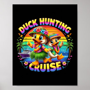 Kreuzfahrt Jäger Gummi Ente Sommer Boot Urlaub Ent Poster