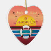 Kreuzfahrt Jahrestag - Sonnenuntergang Keramikornament (Rechts)