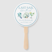 Kreuzfahrt Junggeselinnen-Abschied Personalisierte Fächer (Vorderseite)