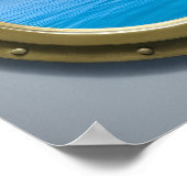 Kreuzfahrt Kabine Dekoratives Delfin Poster (Ecke)