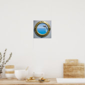 Kreuzfahrt Kabine Dekoratives Delfin Poster (Küche)