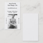 Kreuzfahrt-Karte (keine Rückseite) Visitenkarte (Vorne/Hinten)