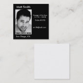 Kreuzfahrt-Karte Quadratische Visitenkarte (Vorne/Hinten)