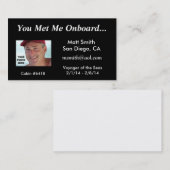 Kreuzfahrt-Karte Telefonnummerkarte (Vorne/Hinten)