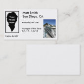 Kreuzfahrt-Karte Visitenkarte (Vorne/Hinten)