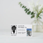 Kreuzfahrt-Karte Visitenkarte (Stehend Vorderseite)