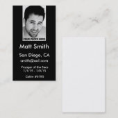 Kreuzfahrt-Karte Visitenkarte (Vorne/Hinten)