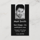 Kreuzfahrt-Karte Visitenkarte (Vorderseite)