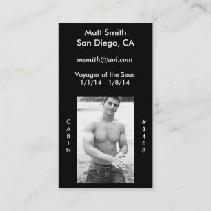 Kreuzfahrt-Karte Visitenkarte