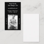 Kreuzfahrt-Karte Visitenkarte (Vorne/Hinten)