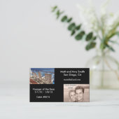 Kreuzfahrt-Karte Visitenkarte (Stehend Vorderseite)