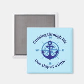 Kreuzfahrt Leben Magnet (Vorderseite/Rückseite)