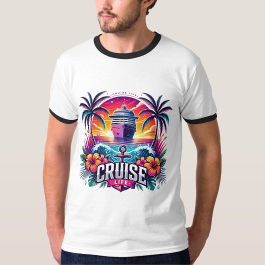 Kreuzfahrt-Leben T-Shirt (Vorderseite)
