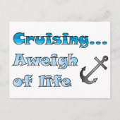 Kreuzfahrt... Lebensgefälligkeit Postkarte (Vorderseite)