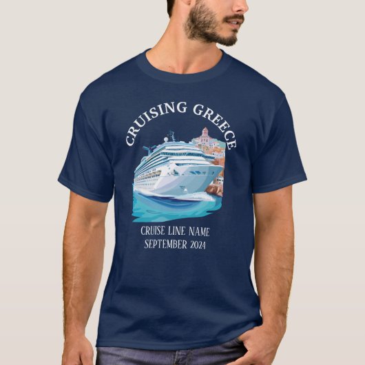 Kreuzfahrt mit den griechischen Inseln Santorini T-Shirt (Vorderseite)