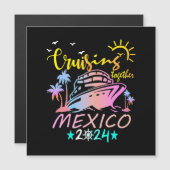 Kreuzfahrt mit der Familie Mexiko Magnetkarte (Vorne/Hinten)