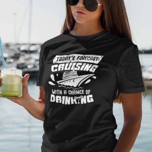 Kreuzfahrt mit der Möglichkeit, ein Urlaubsschiff T-Shirt