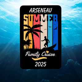 Kreuzfahrt mit der Schwarzen Familie PERSONALISIER Magnet