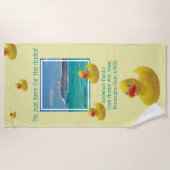 Kreuzfahrt mit Enten Strandtuch (Vorderseite)