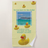 Kreuzfahrt mit Enten Strandtuch (Vorderseite)