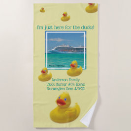 Kreuzfahrt mit Enten Strandtuch